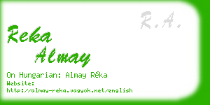 reka almay business card